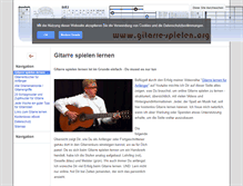 Tablet Screenshot of gitarre-spielen.org